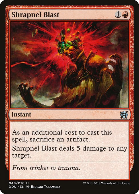 Shrapnel Blast - Duel Decks: Elves vs. Inventors Uncommon Card
