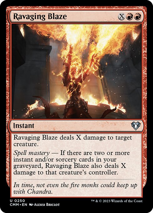Ravaging Blaze - Commander Masters Uncommon Card