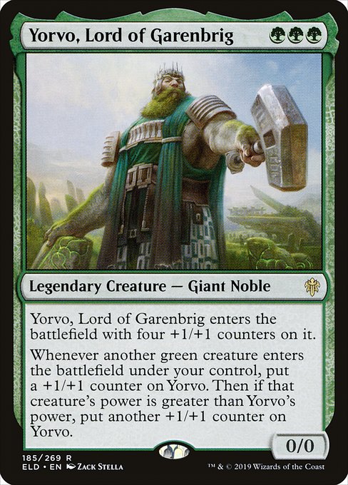 Yorvo, Lord of Garenbrig - Throne of Eldraine Rare Card