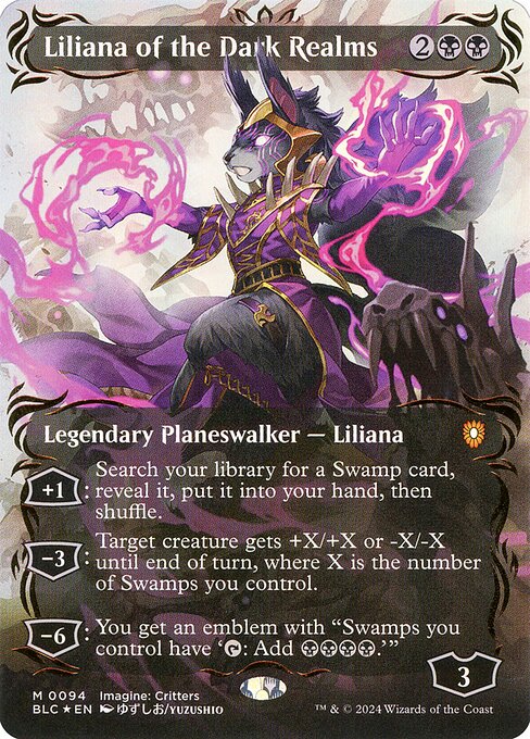 Liliana of the Dark Realms - Bloomburrow Commander Mythic Card