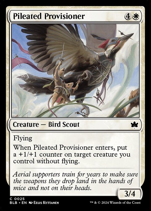Pileated Provisioner - Bloomburrow Common Card