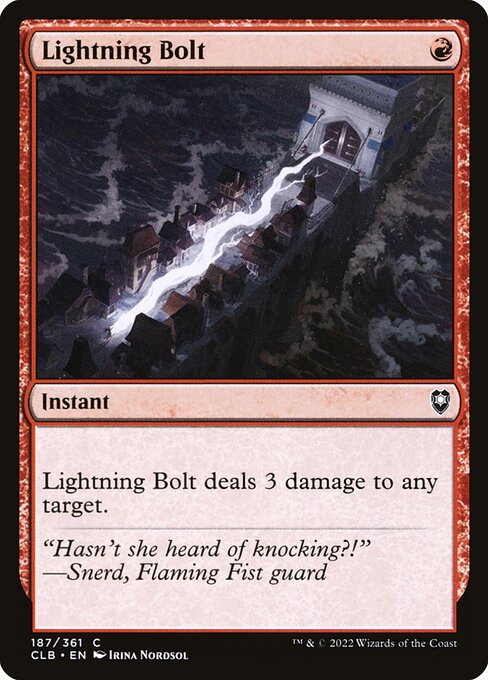 Lightning Bolt - Commander Legends: Battle for Baldur's Gate Common Card