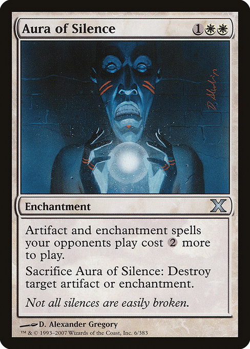 Aura of Silence - Tenth Edition Uncommon Card