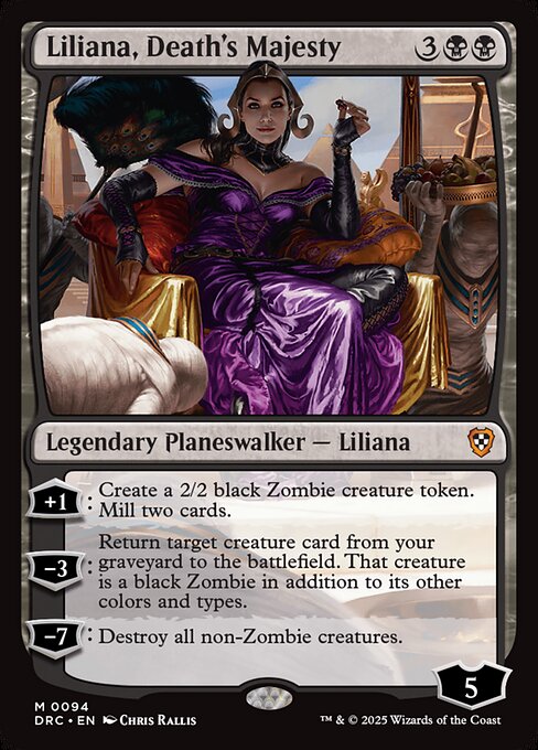 Liliana, Death's Majesty - Aetherdrift Commander Mythic Card