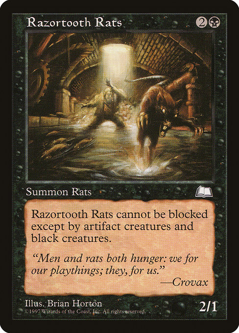 Razortooth Rats - Weatherlight Common Card