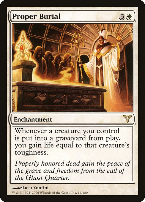 Proper Burial - Dissension Rare Card