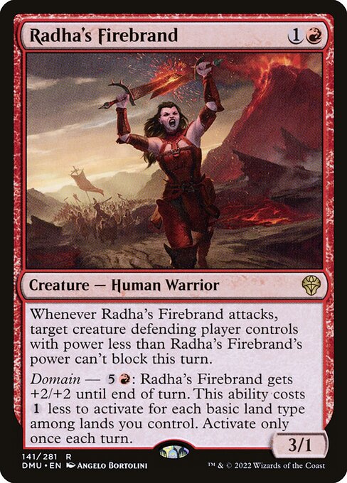 Radha's Firebrand - Dominaria United Rare Card