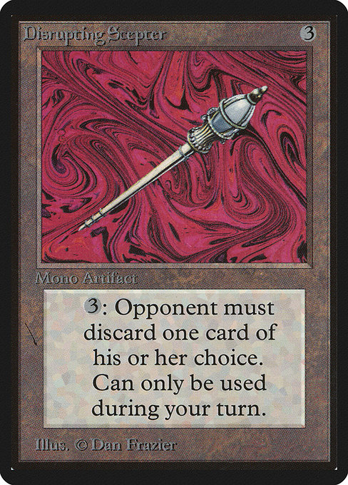 Disrupting Scepter - Limited Edition Beta Rare Card