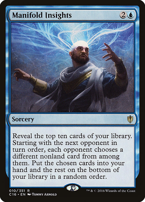 Manifold Insights - Commander 2016 Rare Card