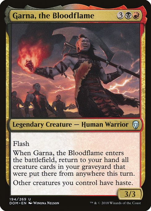 Garna, the Bloodflame - Dominaria Uncommon Card