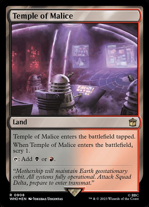 Temple of Malice - Doctor Who Rare Card