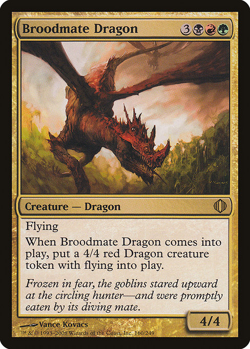 Broodmate Dragon - Shards of Alara Rare Card