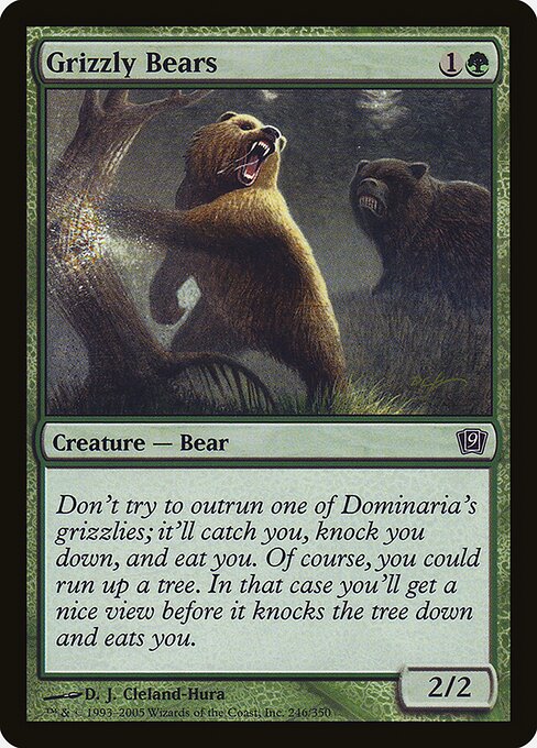 Grizzly Bears - Ninth Edition Common Card