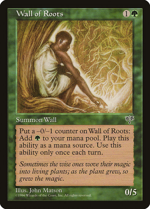Wall of Roots - Mirage Common Card