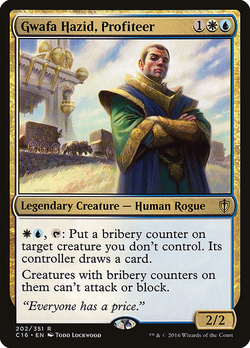 Gwafa Hazid, Profiteer - Commander 2016 Rare Card