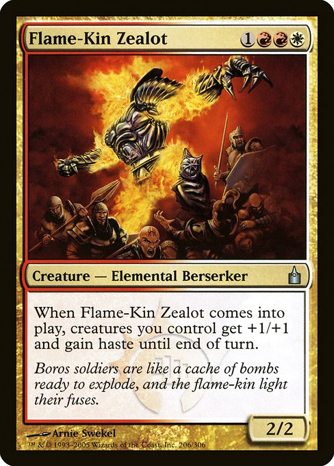 Flame-Kin Zealot - Ravnica: City of Guilds Uncommon Card