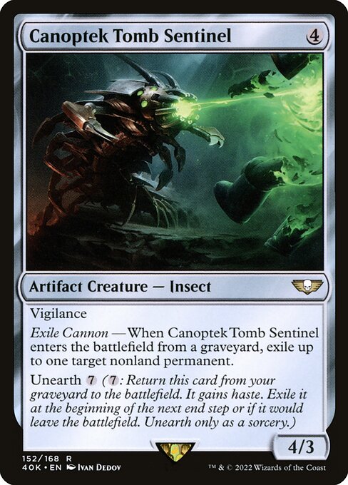 Canoptek Tomb Sentinel - Warhammer 40,000 Commander Rare Card