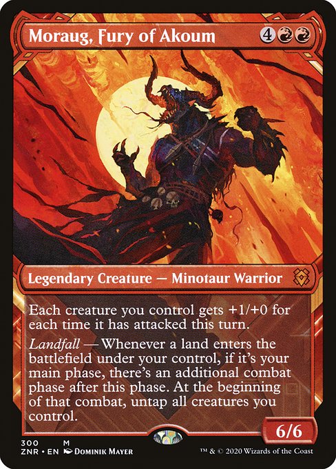 Moraug, Fury of Akoum - Zendikar Rising Mythic Card