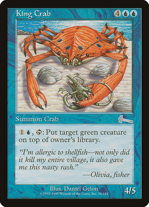 King Crab - Urza's Legacy Uncommon Card