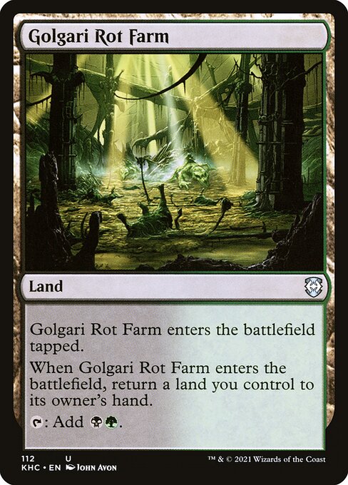 Golgari Rot Farm - Kaldheim Commander Uncommon Card