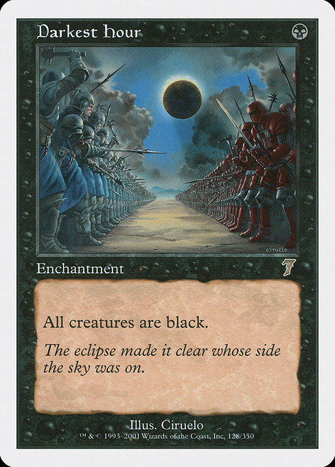 Darkest Hour - Seventh Edition Rare Card