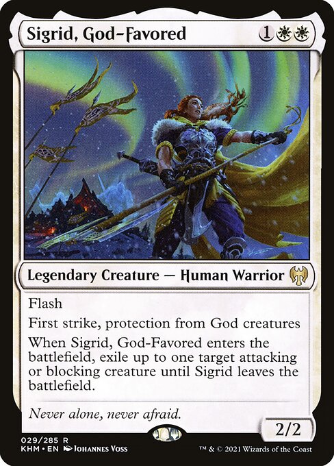 Sigrid, God-Favored - Kaldheim Rare Card