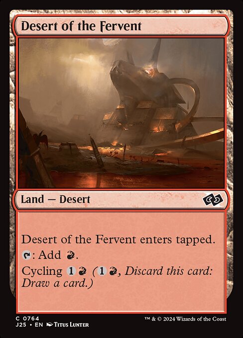 Desert of the Fervent - Foundations Jumpstart Common Card