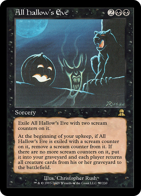 All Hallow's Eve - Masters Edition III Rare Card