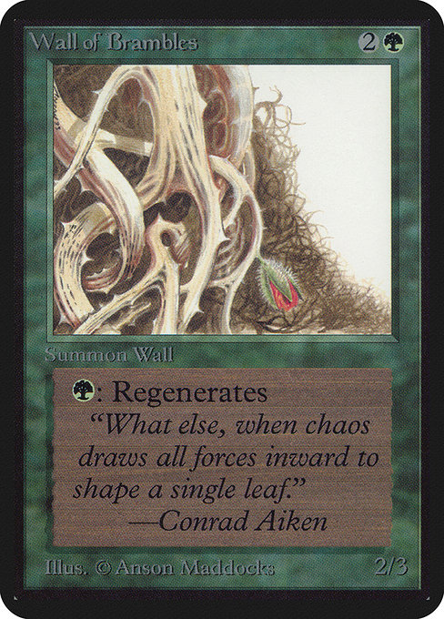 Wall of Brambles - Limited Edition Alpha Uncommon Card