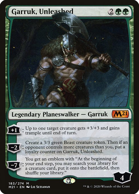 Garruk, Unleashed - Core Set 2021 Mythic Card