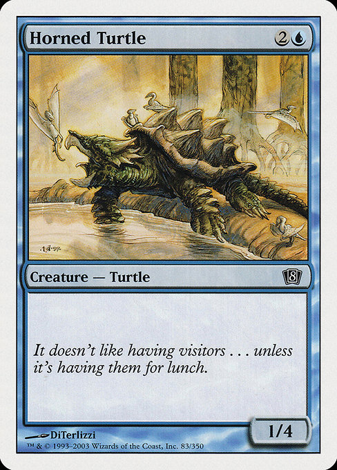 Horned Turtle - Eighth Edition Common Card