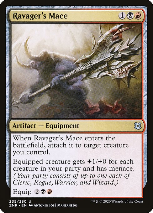 Ravager's Mace - Zendikar Rising Uncommon Card