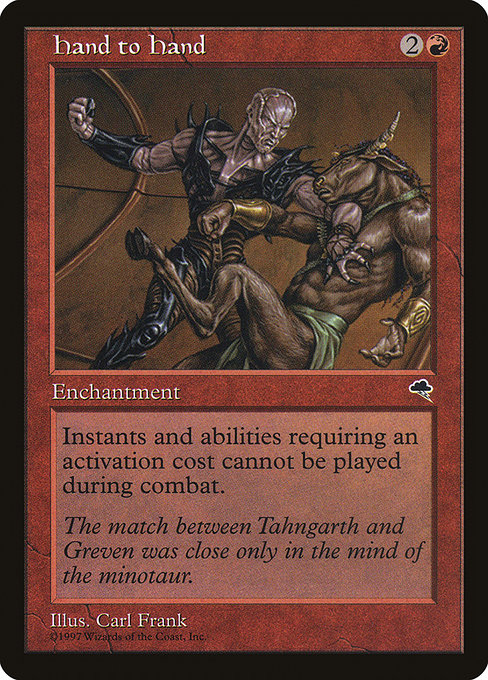 Hand to Hand - Tempest Rare Card