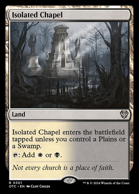 Isolated Chapel - Outlaws of Thunder Junction Commander Rare Card