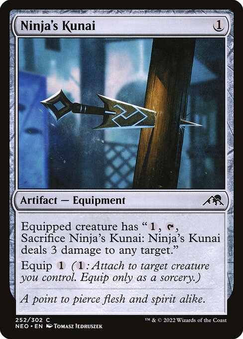 Ninja's Kunai - Kamigawa: Neon Dynasty Common Card