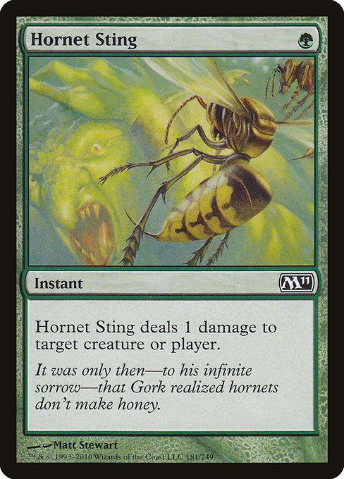 Hornet Sting - Magic 2011 Common Card