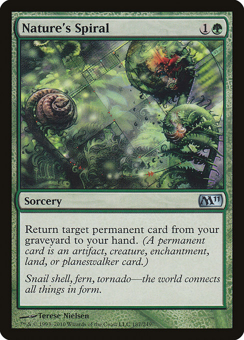 Nature's Spiral - Magic 2011 Uncommon Card