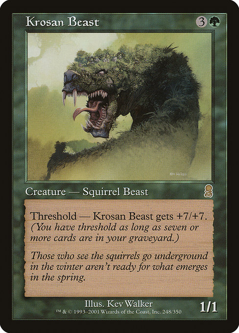 Krosan Beast - Odyssey Rare Card