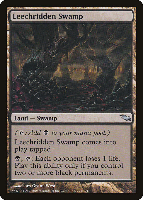 Leechridden Swamp - Shadowmoor Uncommon Card