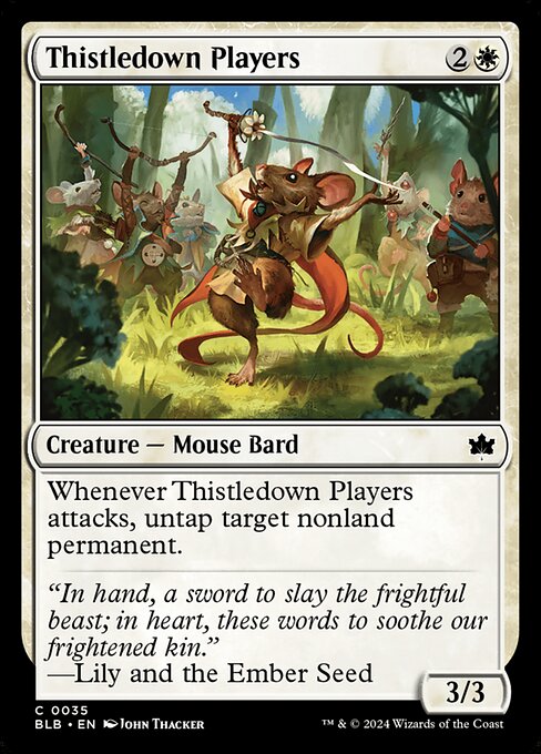 Thistledown Players - Bloomburrow Common Card