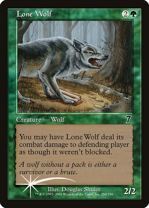 Lone Wolf - Seventh Edition Common Card