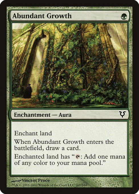 Abundant Growth - Avacyn Restored Common Card