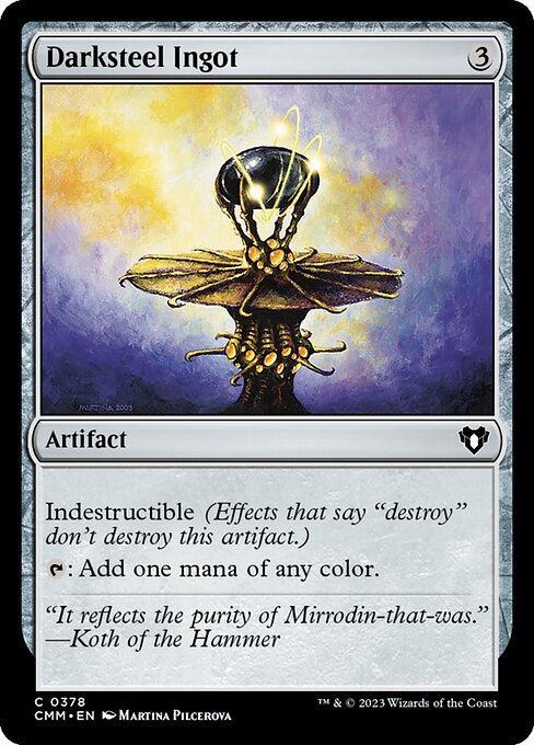 Darksteel Ingot - Commander Masters Common Card
