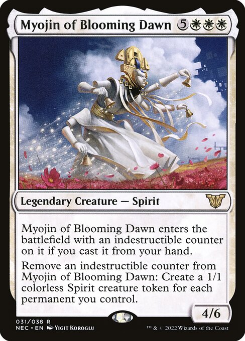 Myojin of Blooming Dawn - Neon Dynasty Commander Rare Card