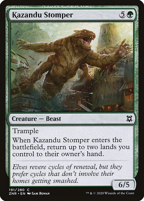 Kazandu Stomper - Zendikar Rising Common Card