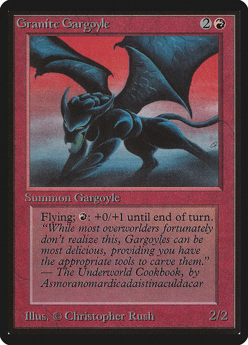 Granite Gargoyle - Limited Edition Beta Rare Card