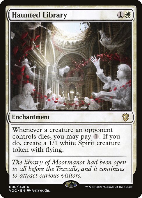 Haunted Library - Crimson Vow Commander Rare Card