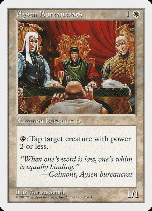 Aysen Bureaucrats - Fifth Edition Common Card