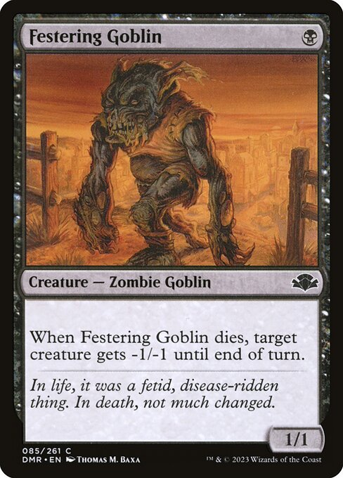Festering Goblin - Dominaria Remastered Common Card