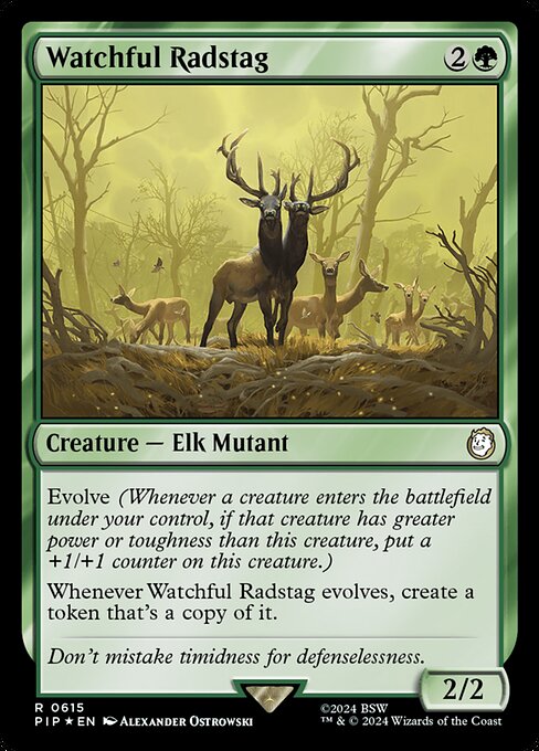 Watchful Radstag - Fallout Rare Card